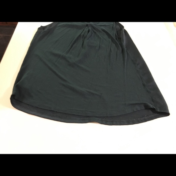 EXPRESS Solid Black V-Neck Button Front Light Tank - Picture 9 of 10